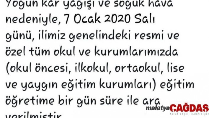 Eskişehir'de sahte hesaptan kar tatili mesajı atıldı