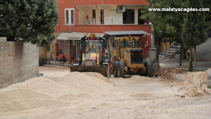 Eyyübiye asfalt öncesi dolu yapıldı