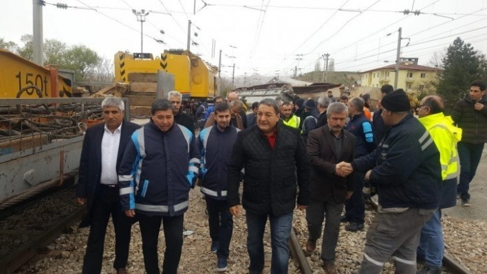 Fendoğlu kaza yerinde incelemelerde bulundu