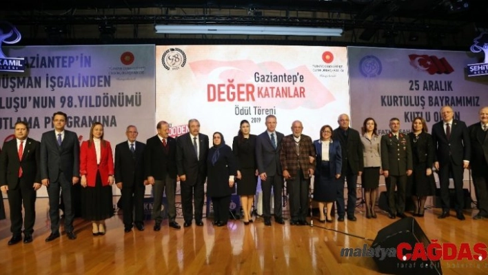 Gaziantep'e değer katanlar ödüllendirildi