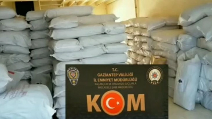 Gaziantep'te 15 ton kaçak çay ele geçirildi