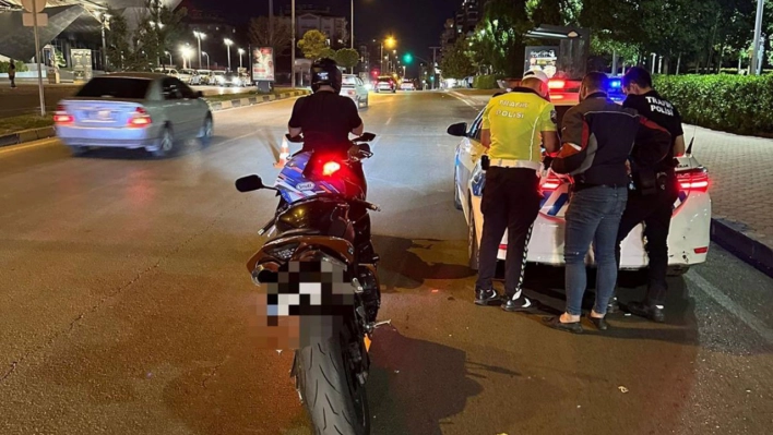 Gaziantep'te motosiklet sürücülerine ceza yağdı