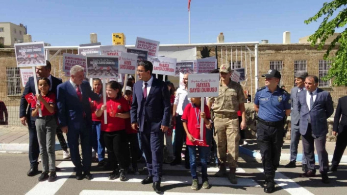 Gercüş'te 'Önce Yaya Uygulaması' farkındalık etkinliği düzenlendi