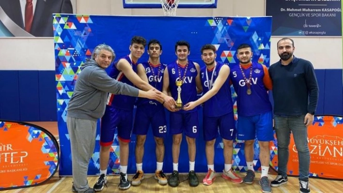 GKV Özel Liseleri Gaziantep basketbol şampiyonu oldu