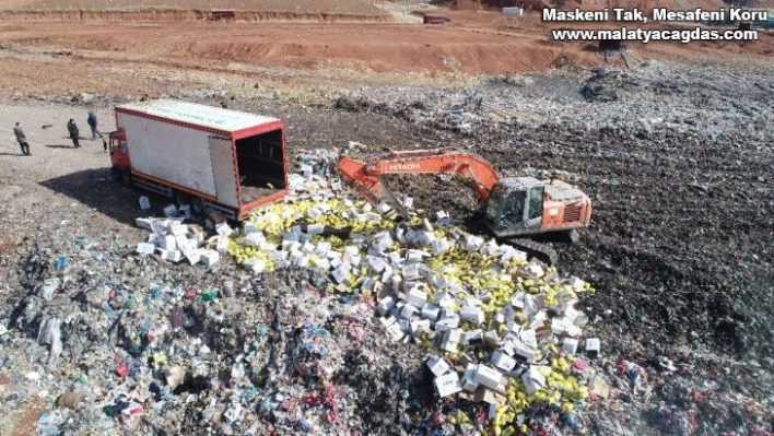 Gümrük kaçağı 5 ton çay böyle imha edildi