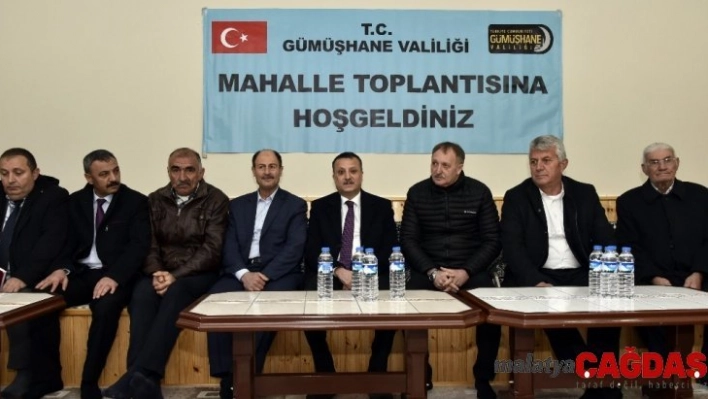 Gümüşhane'de mahalle toplantıları devam ediyor