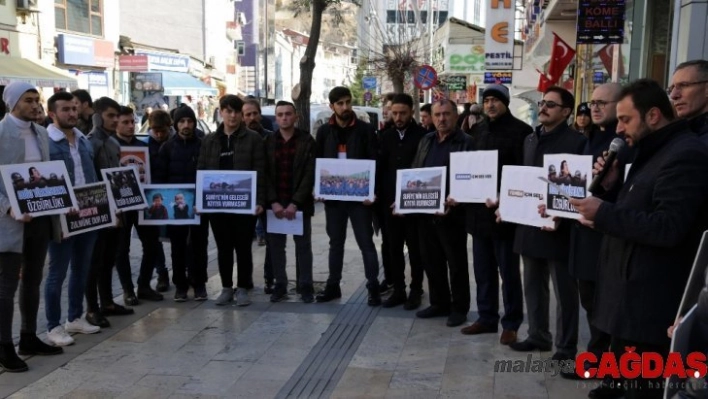 Gümüşhane Dünya İnsan Hakları Gününde zulme sessiz kalmadı