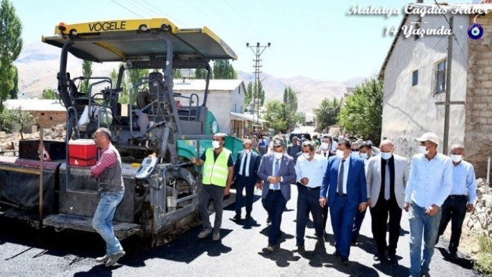 Gürkan yol çalışmalarını inceledi