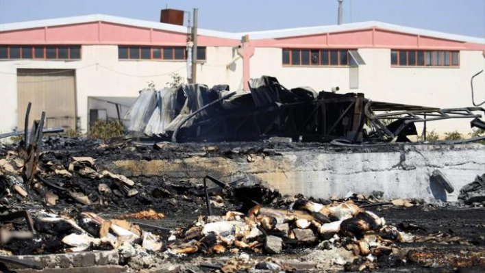 Malatya'da dondurma fabrikasındaki yangın