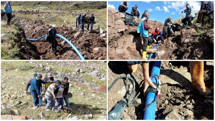 Devlet ve halk el ele verip su sorununu çözüme kavuşturuyor