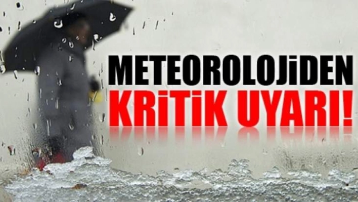 Meteorolojiden uyarı