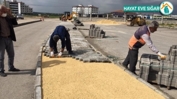 Hastane çevresinde düzenleme çalışması