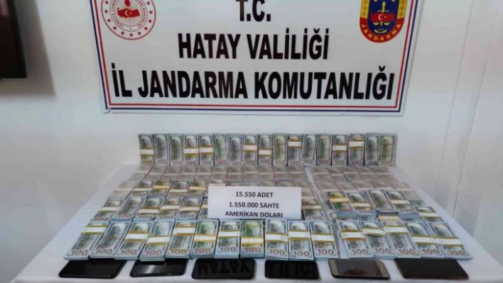 Hatay'da 1 milyon beşyüz bin dolarlık sahte para operasyonu