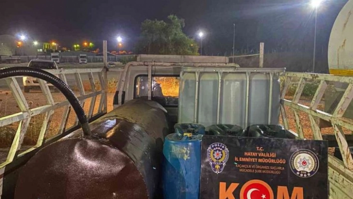 Hatay'da bin 807 litre kaçak akaryakıt ele geçirildi