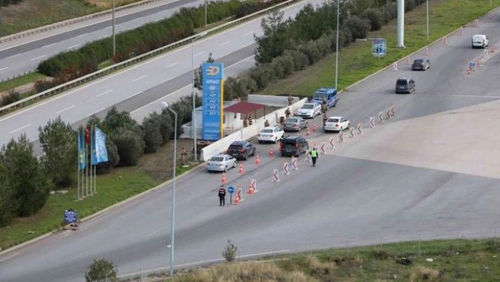 Hatay'da helikopterli trafik denetimi