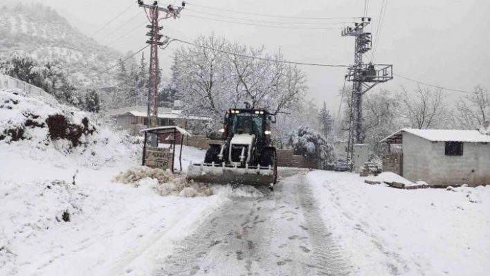 Hatay'da kar yağışı nedeniyle ahır çöktü, 10 hayvan telef oldu