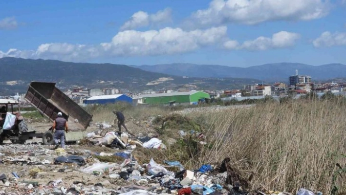 Hatay'da kuşların barınma alanlarına çöp ve moloz dökülüyor