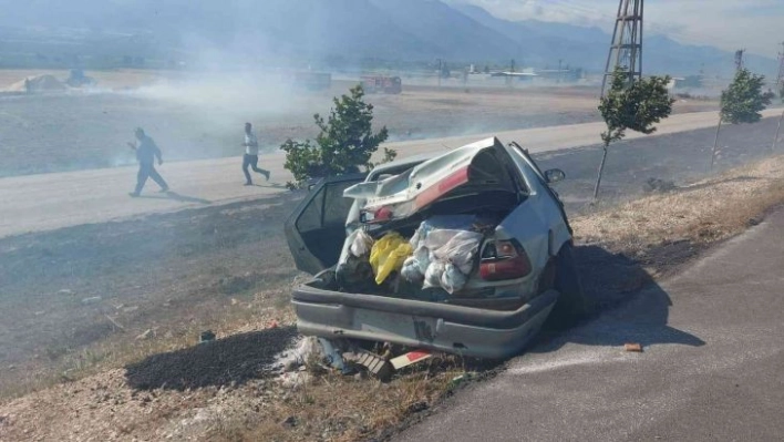 Hatay'da saman yangını zincirlemeye kazaya neden oldu: 10 yaralı