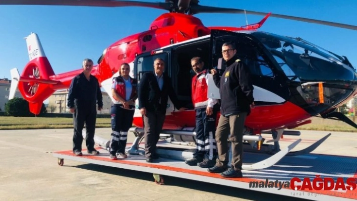 Helikopter ambulans Çanakkale'de hizmete başladı