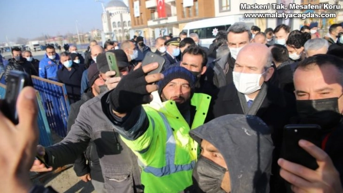 Bakan Soylu, 8 bininci deprem konut teslim töreni için Elazığ'da