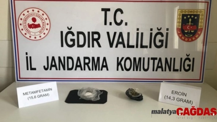 Iğdır'da Eroin ile Metamfetamin türü uyuşturucu madde ele geçirildi