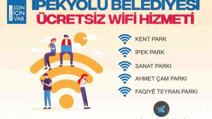 İpekyolu'ndaki parklarda ücretsiz internet dönemi