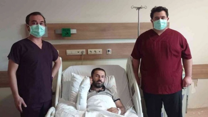 İşçinin kopan eli Şanlıurfa'da yerine dikildi