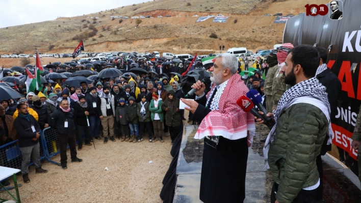 İsrail'in Gazze'ye yönelik saldırıları Malatya'da protesto edildi