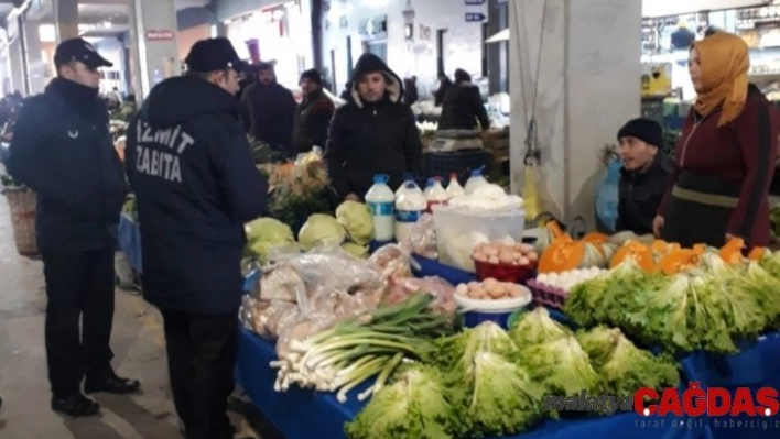 İzmit'in semt pazarlarında sıkı denetim