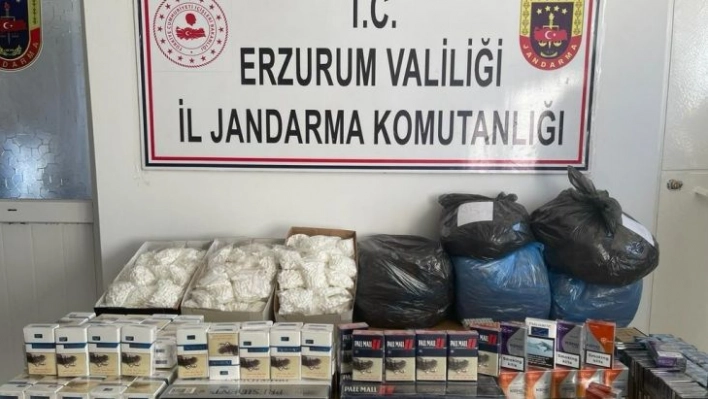 Jandarma ekiplerinden kaçak sigara operasyonu