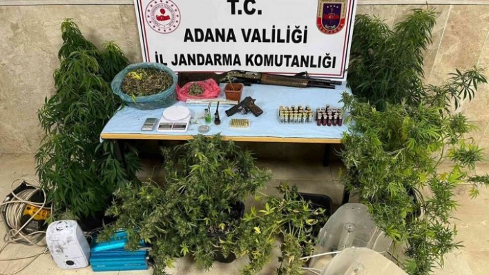 Jandarmadan evde uyuşturucu imalatına baskın