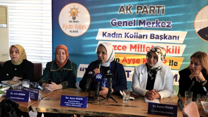 Kadın Kolları Başkanı Keşir, Elazığ'da partililerle bir araya geldi