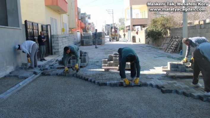 Kahta'da kilitli parke çalışmaları devam ediyor