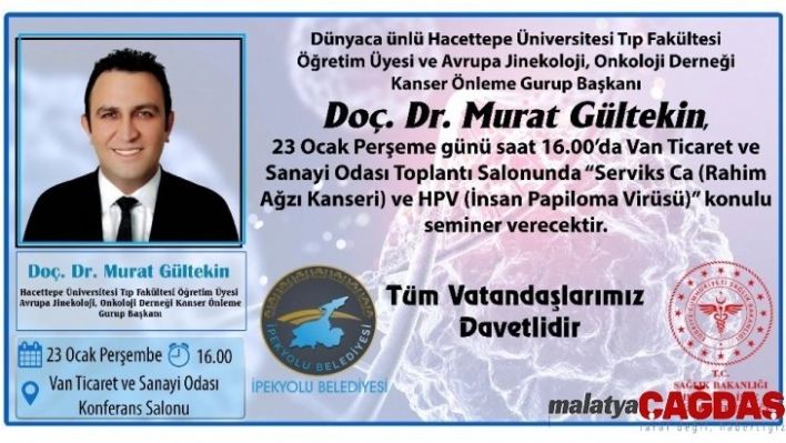 Kanser uzmanı Doç. Dr. Gültekin Vanlılarla buluşuyor