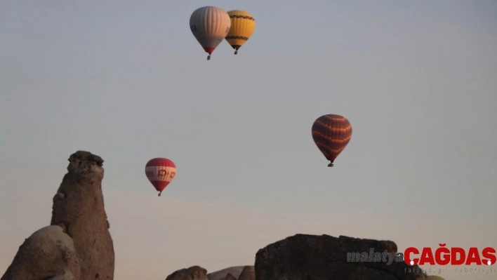 Kapadokya'da balon turları iptal edildi