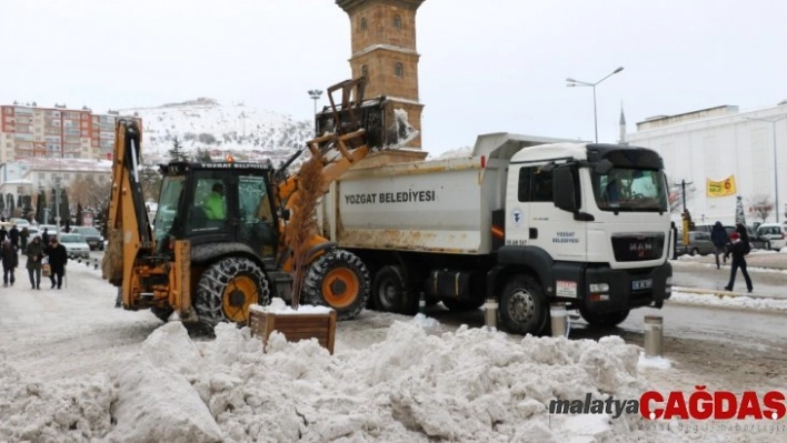 Kar temizleme çalışması başladı