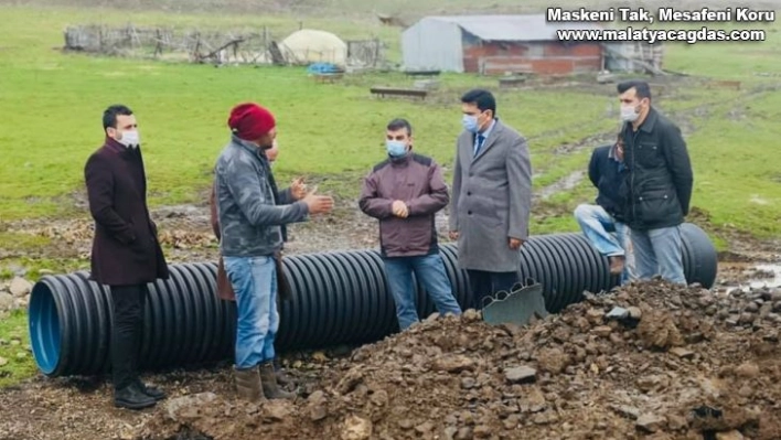 Karakoçan'da yağıştan etkilenen bölgeler incelendi