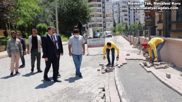 Karaköprü Belediyesi 7 ekiple sahada çalışıyor