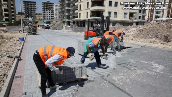 Karaköprü'de yeni yol çalışması