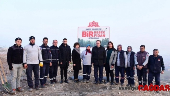 Karesi'de Bir Bebek Bir Fidan Hatıra Ormanı yeşeriyor