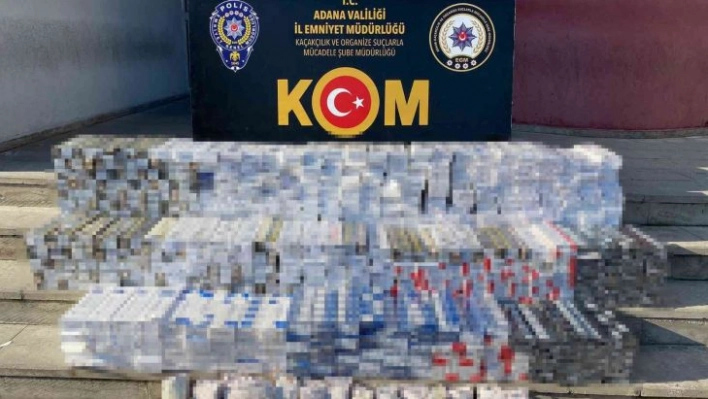 Kargo ile sigara kaçakçılığına polis engeli