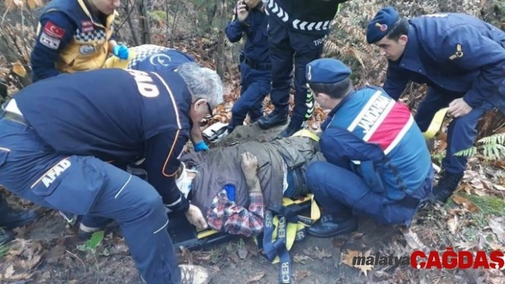 Kayıp olarak aranıyordu, uçurumda donmak üzereyken bulundu