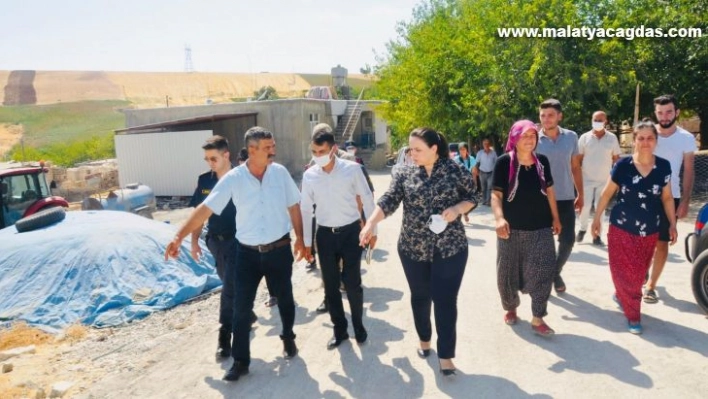 Kaymakam Demir, çalışmaları yerinde inceledi