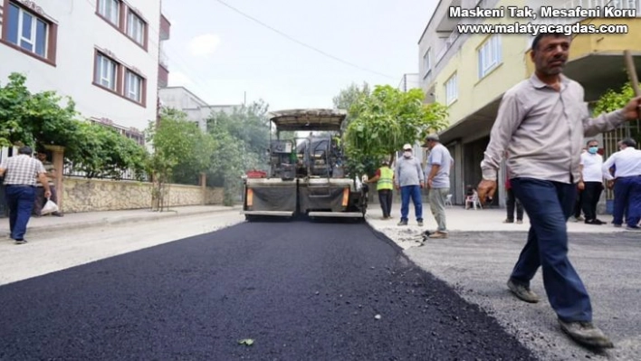 Kılınç, asfaltlama çalışmalarını inceledi