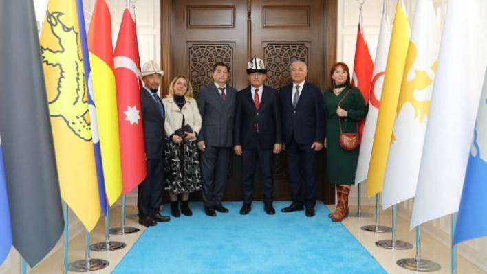 Kırgızistan heyetinden Başkan Güder'e kardeşlik ziyareti