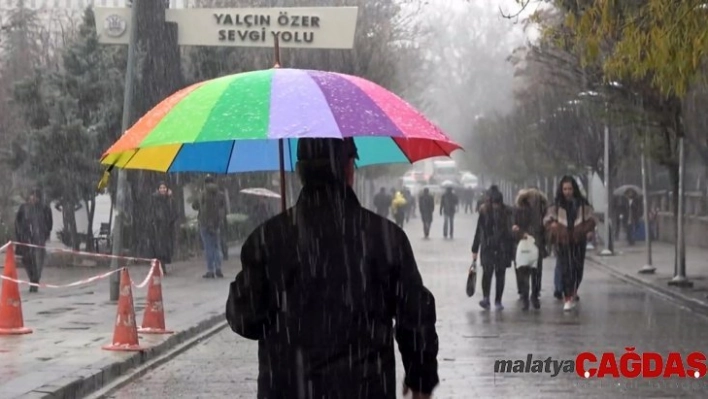 Kırıkkale, Çankırı ve Çorum'da kar yağışı başladı