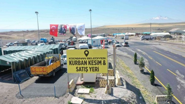 Kocasinan'da kurban kesim ve satış yeri incelendi