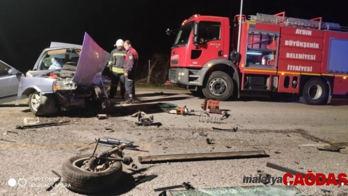 Köşk'te iki araç kafa kafaya çarpıştı: 1 ölü, 2 yaralı