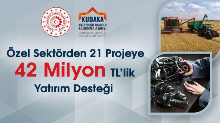 KUDAKA'dan özel sektöre 42 milyon TL yatırım desteği