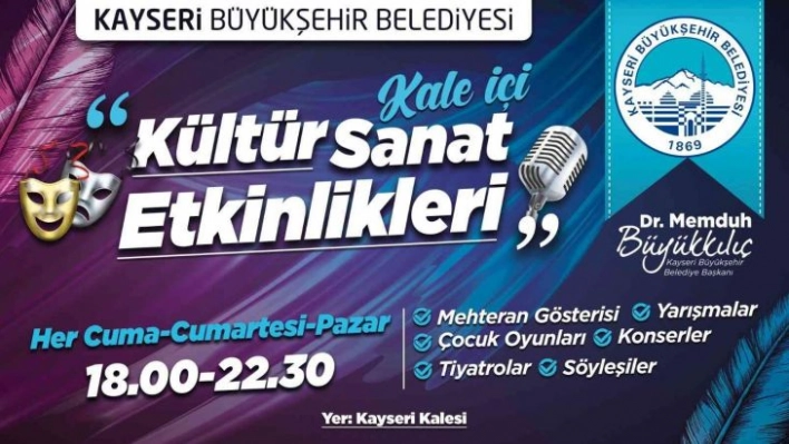 Kültür Sanat Merkezi Kayseri Kalesi yine dopdolu